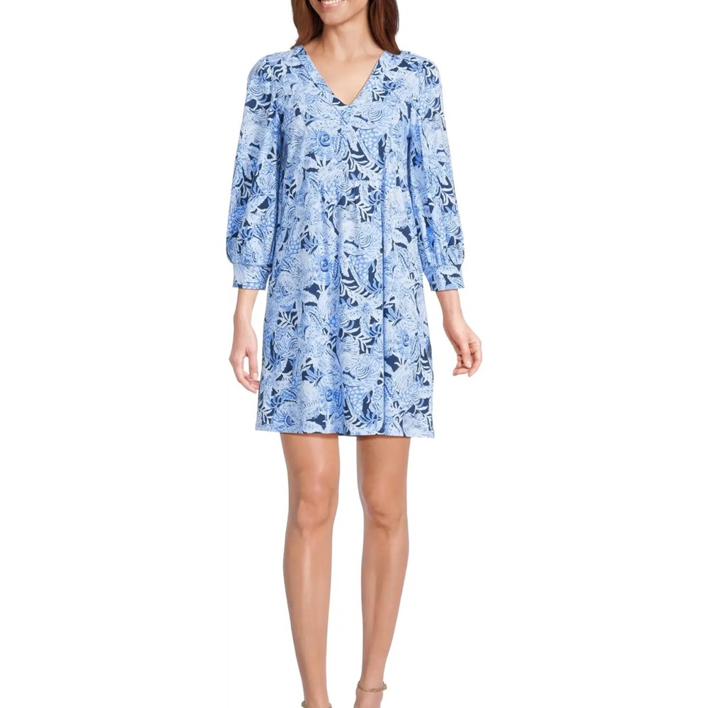 Lilly Pulitzer Blue Bonaire Floral Women's Dress - Small - NWT